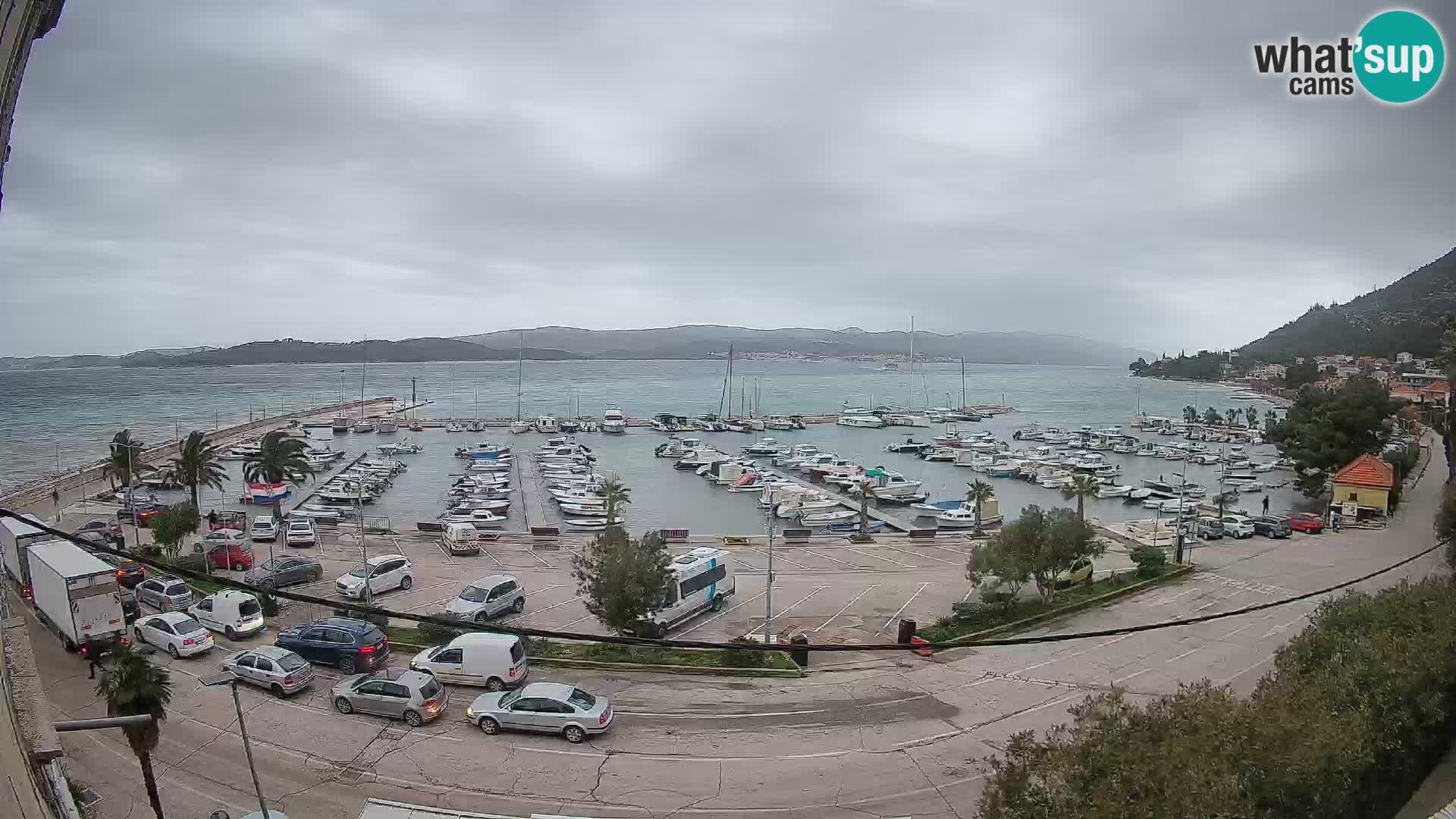 Webcam Orebić Riva – Ferry to Korčula Live