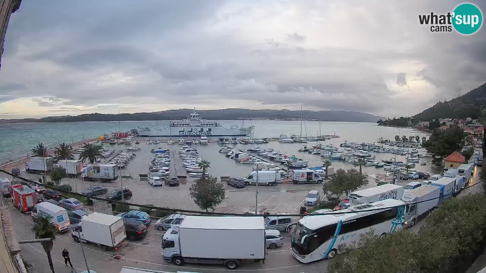 Webcam Orebić Riva – Ferry a Korčula en vivo