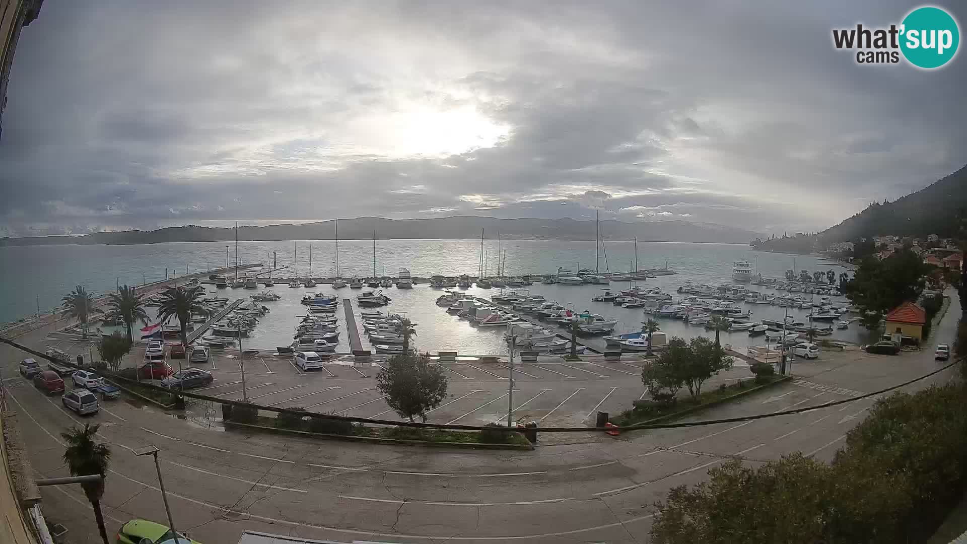 Webcam Orebić Riva – Ferry a Korčula en vivo