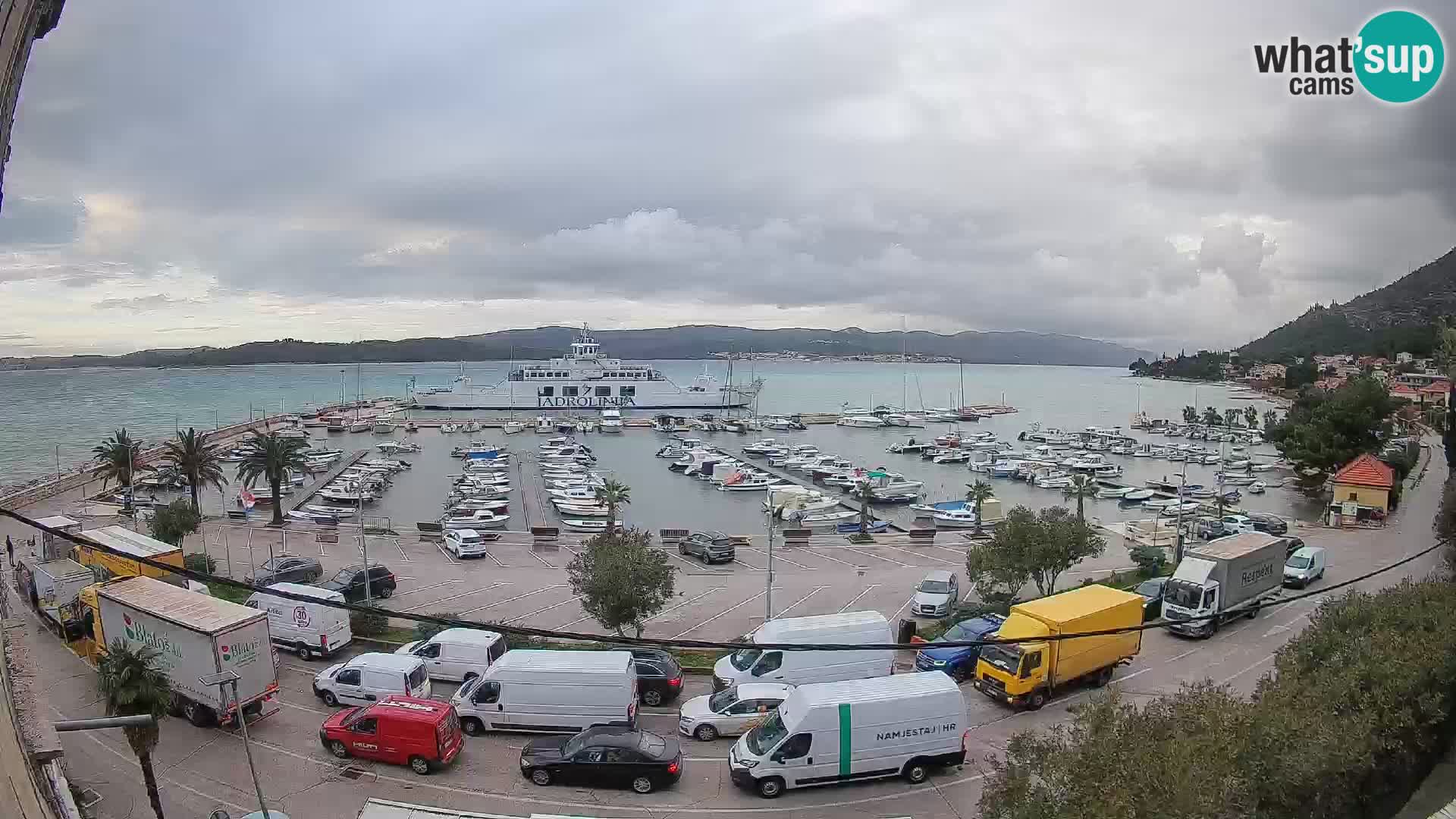 Webcam Orebić Uferpromenade – Fähre nach Korčula Live