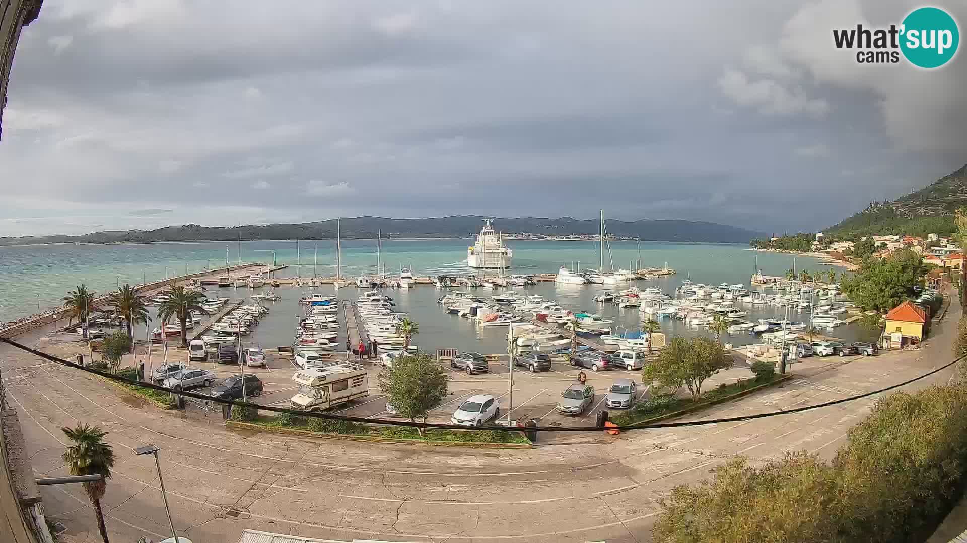 Webcam Orebić Riva – Ferry a Korčula en vivo