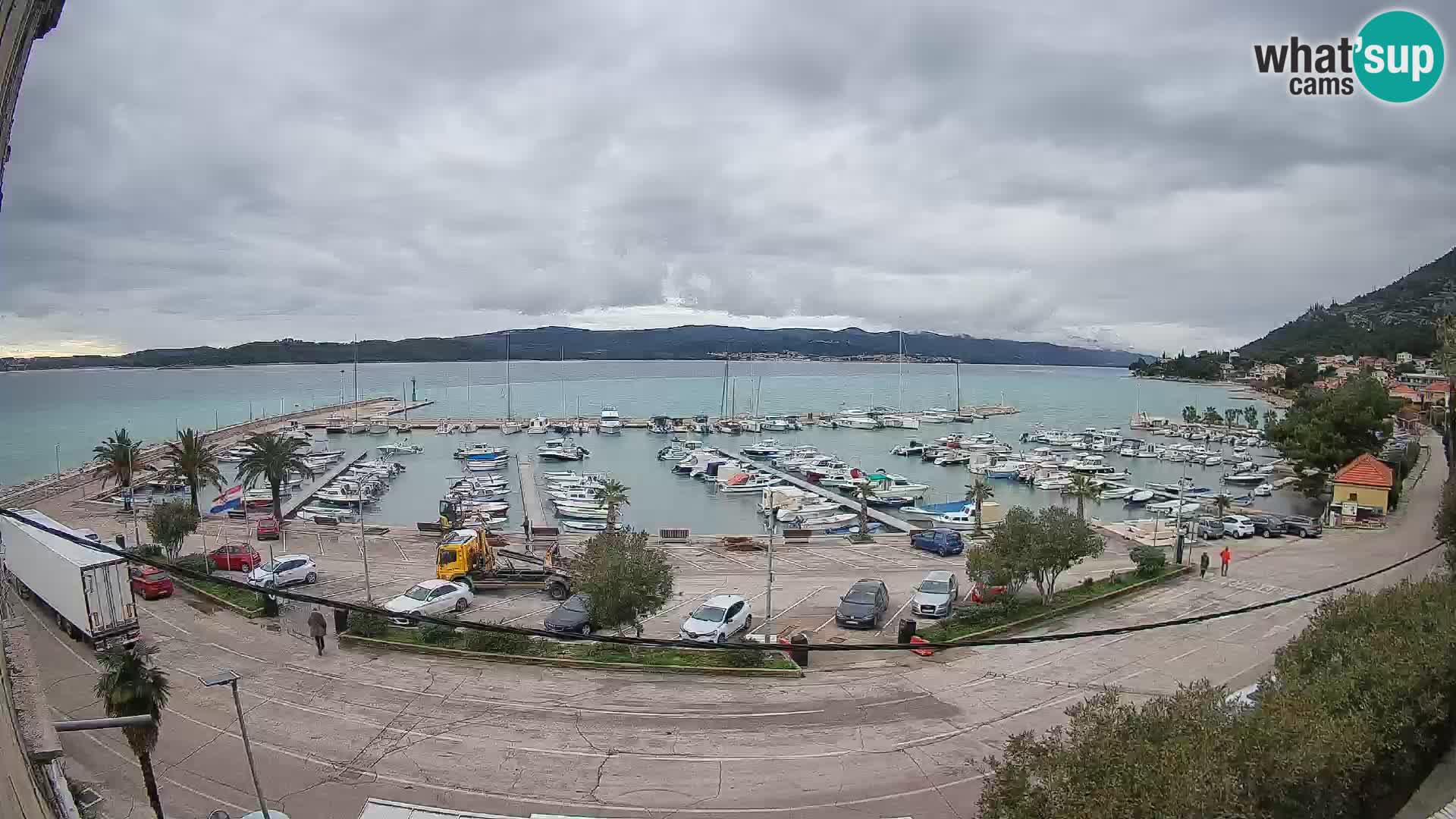 Spletna kamera Orebić Riva – Trajekt za Korčulo v živo