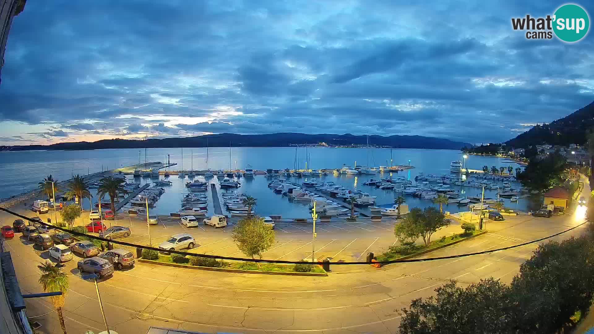 Webcam Orebić Riva – Ferry to Korčula Live