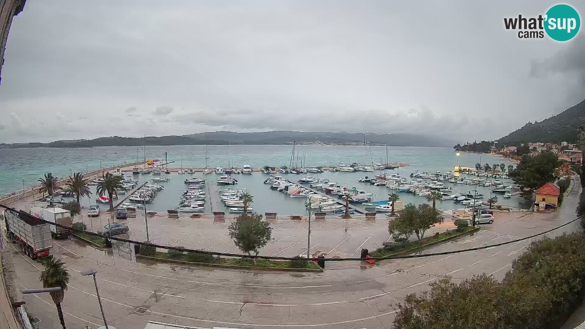 Webcam Orebić Uferpromenade – Fähre nach Korčula Live