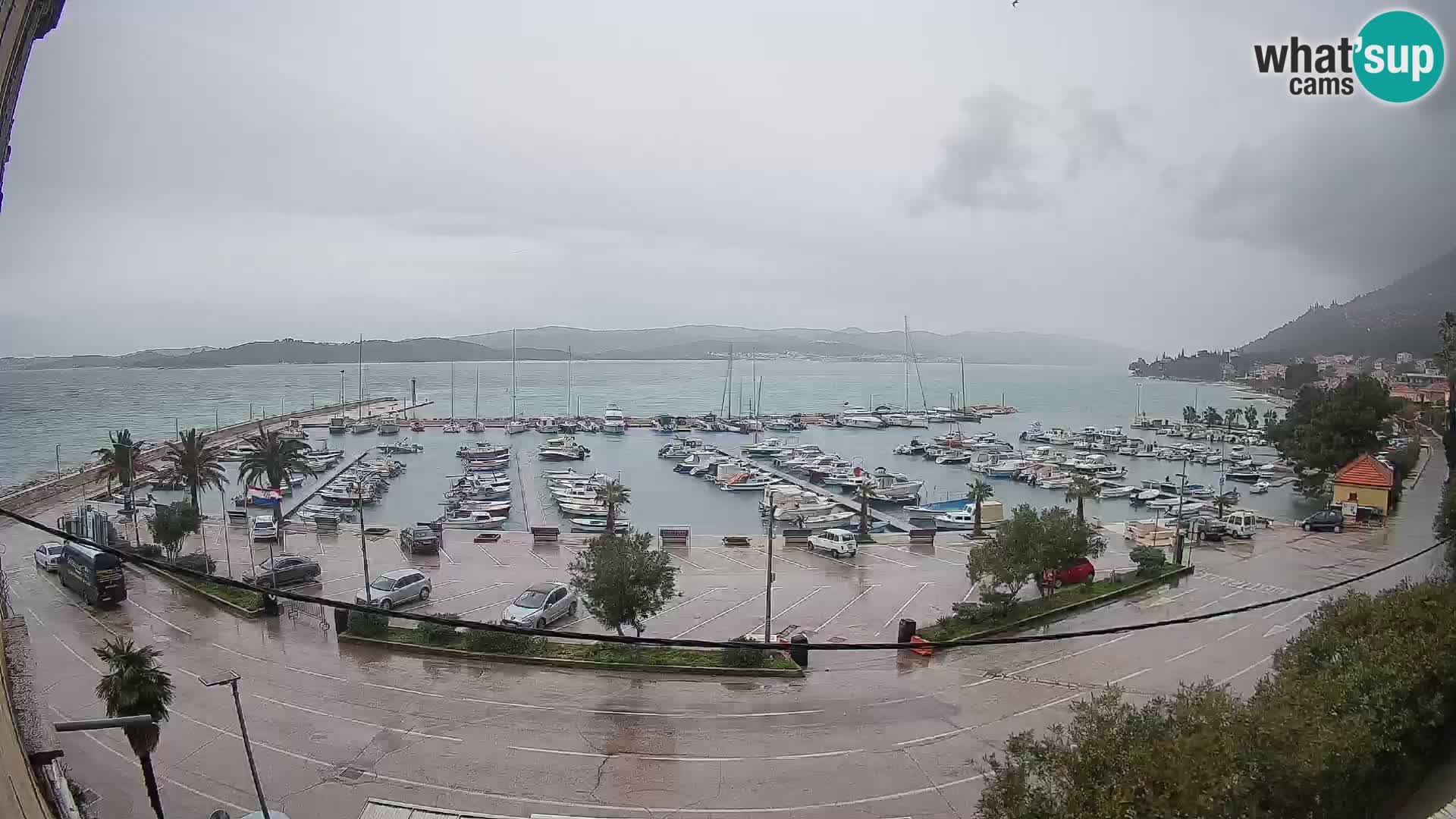 Spletna kamera Orebić Riva – Trajekt za Korčulo v živo