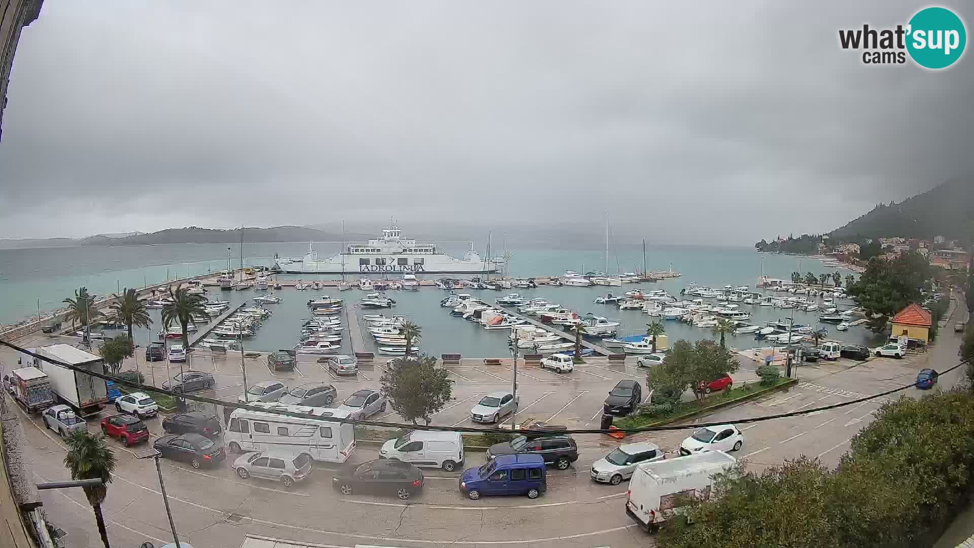 Webcam Orebić Riva – Ferry to Korčula Live