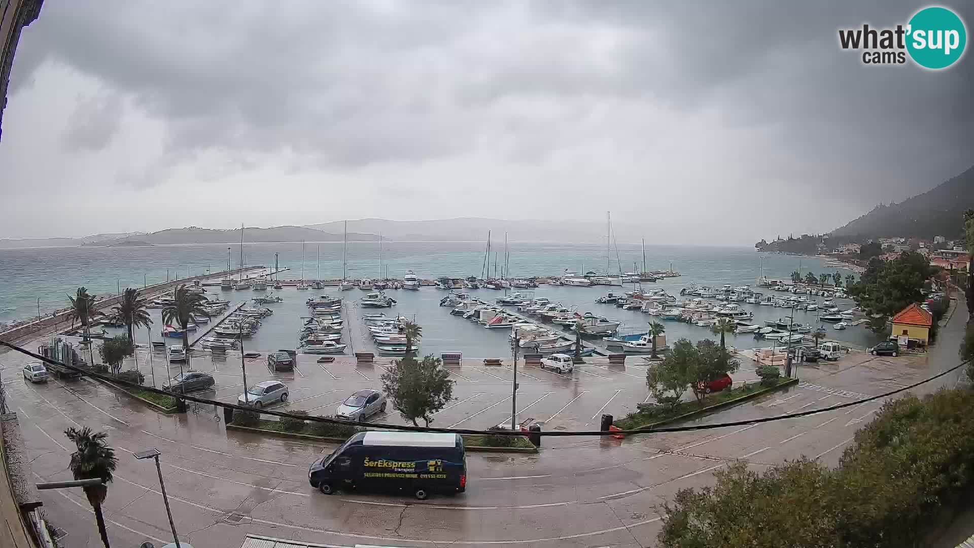 Webcam Orebić Riva – Ferry a Korčula en vivo