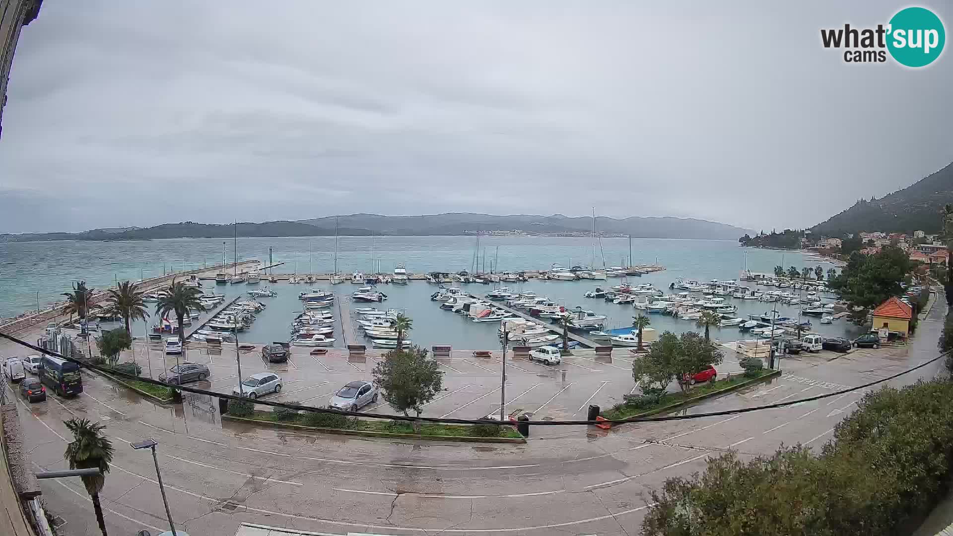 Webcam Orebić Uferpromenade – Fähre nach Korčula Live