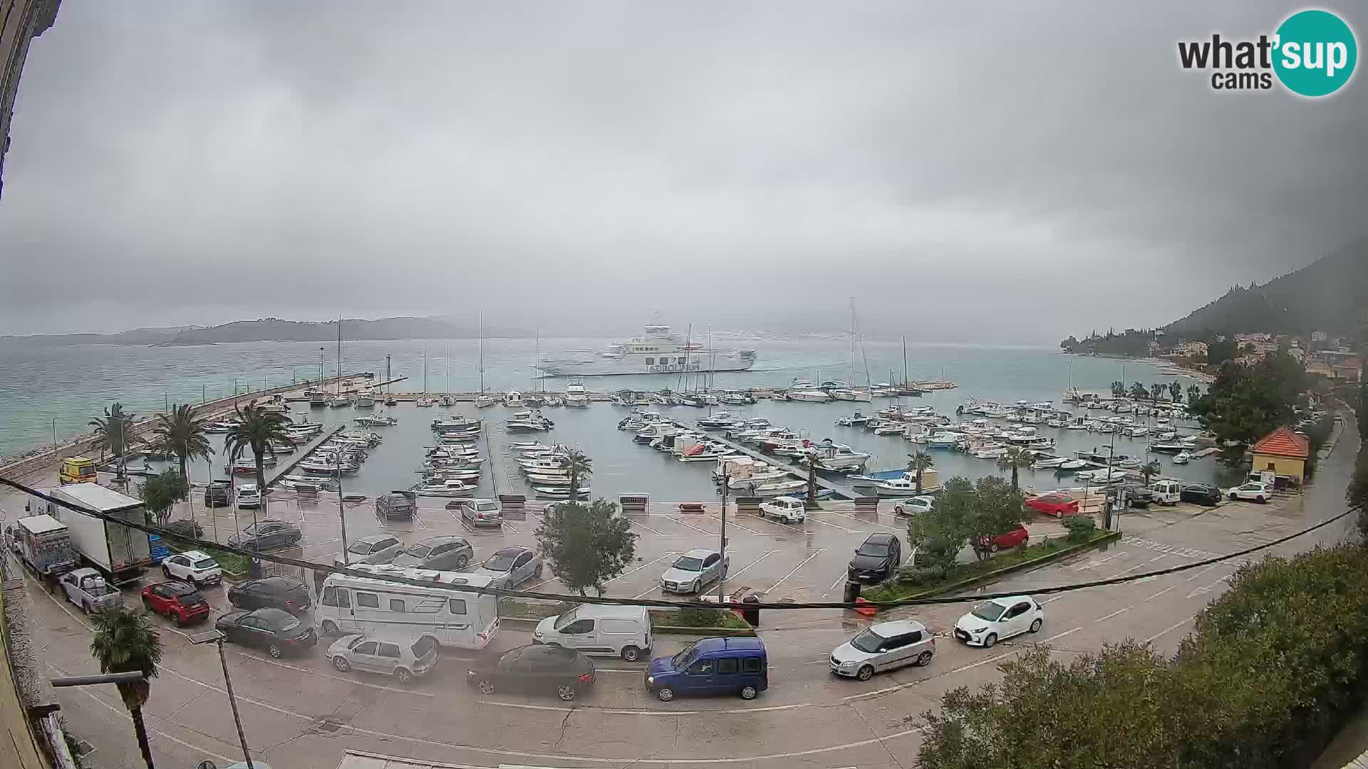 Webcam Orebić Uferpromenade – Fähre nach Korčula Live