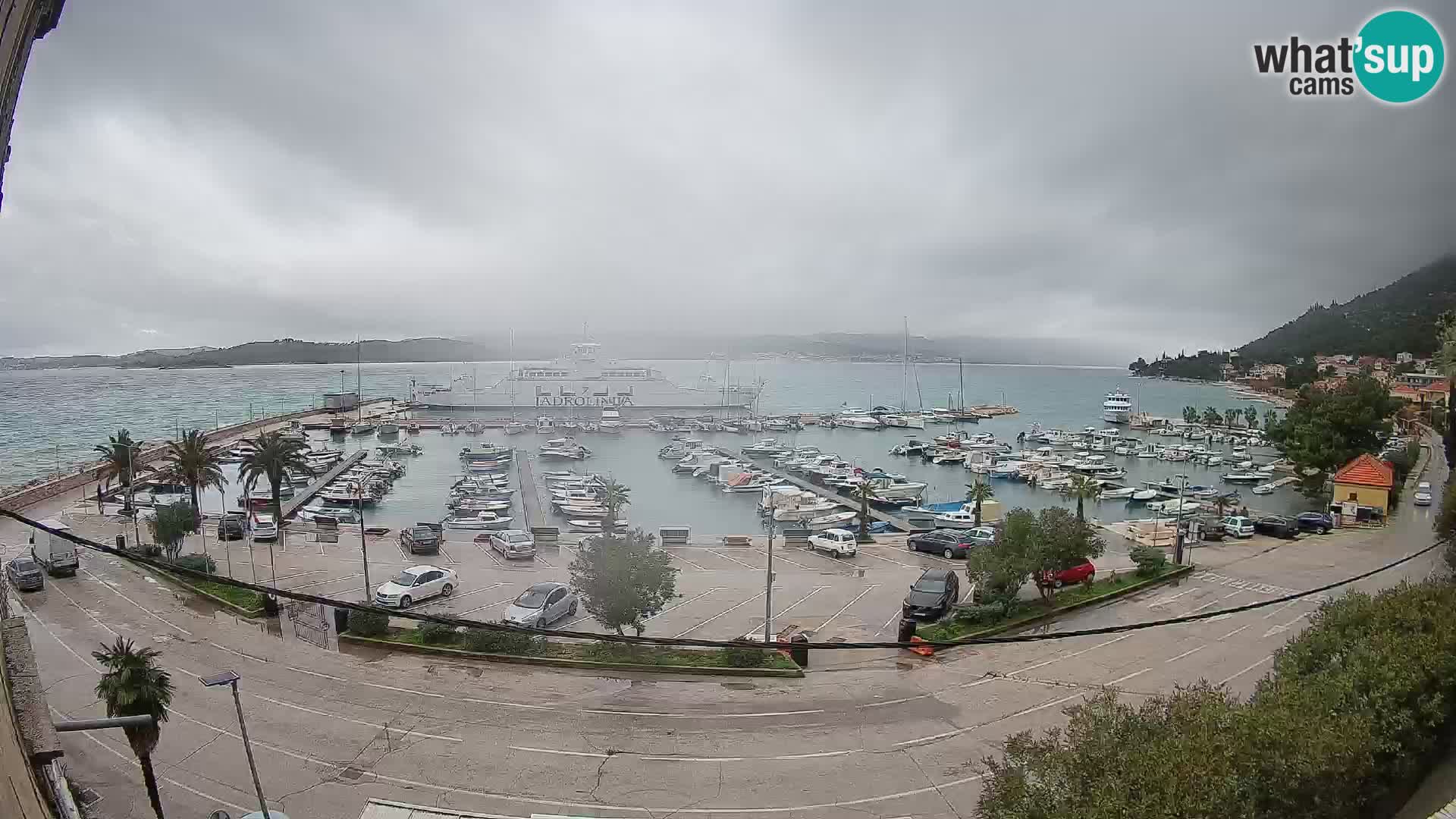 Webcam Orebić Riva – Ferry to Korčula Live