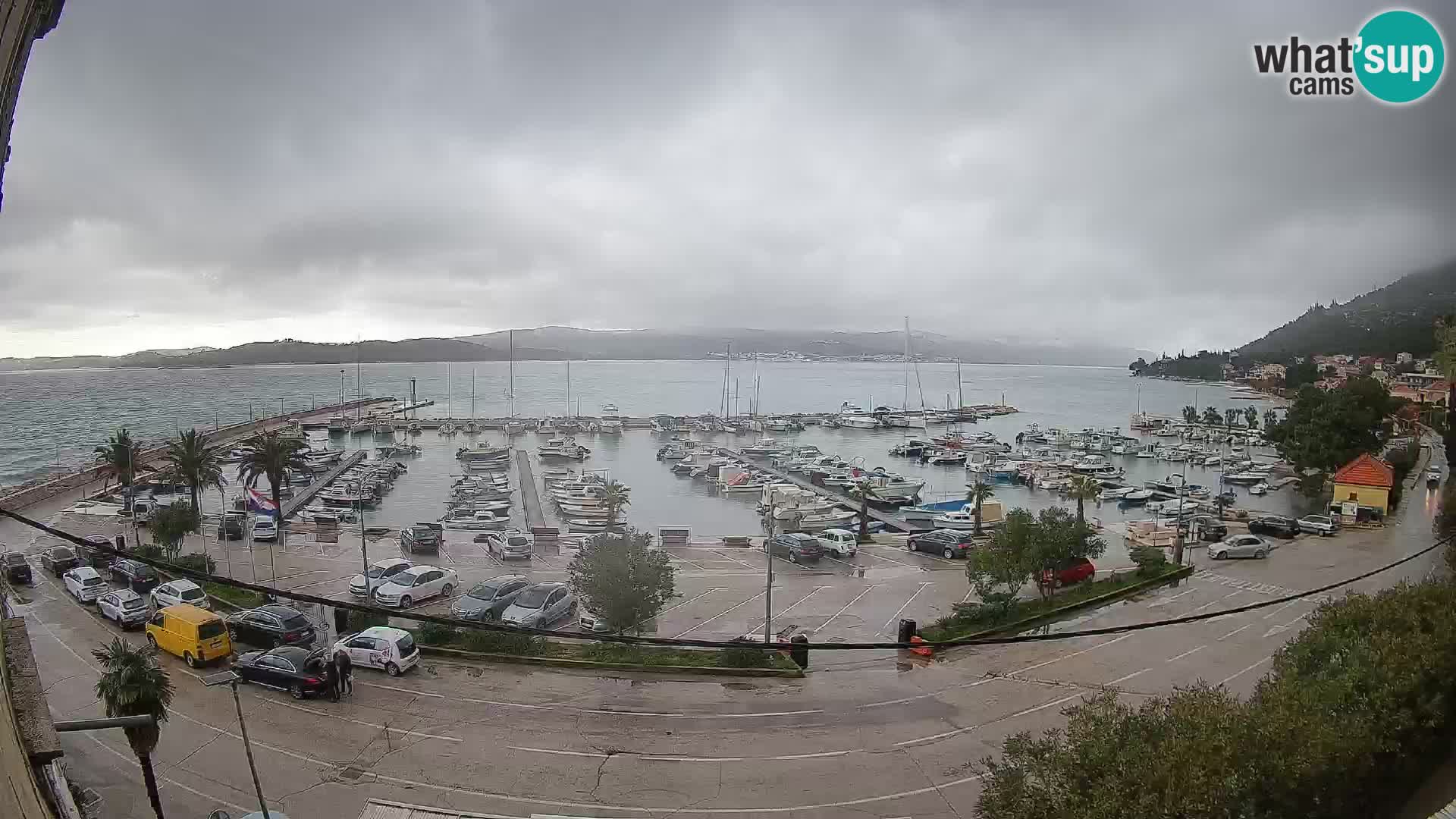 Spletna kamera Orebić Riva – Trajekt za Korčulo v živo