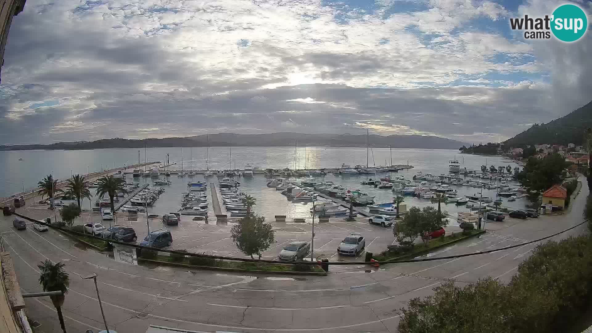 Webcam Orebić Riva – Ferry to Korčula Live