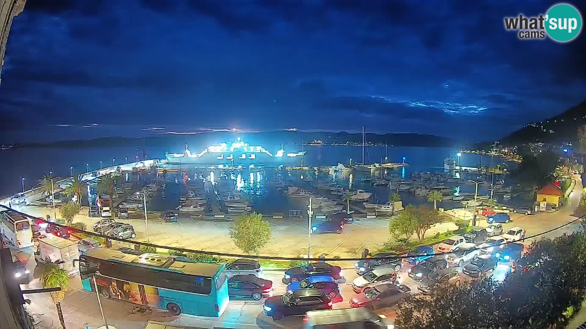 Web kamera Orebić Riva – Trajekt za Korčulu uživo