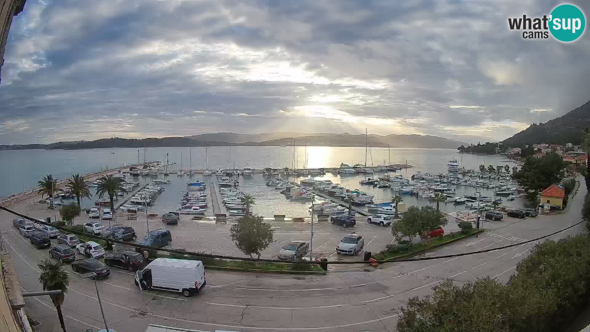 Webcam Orebić Riva – Ferry a Korčula en vivo