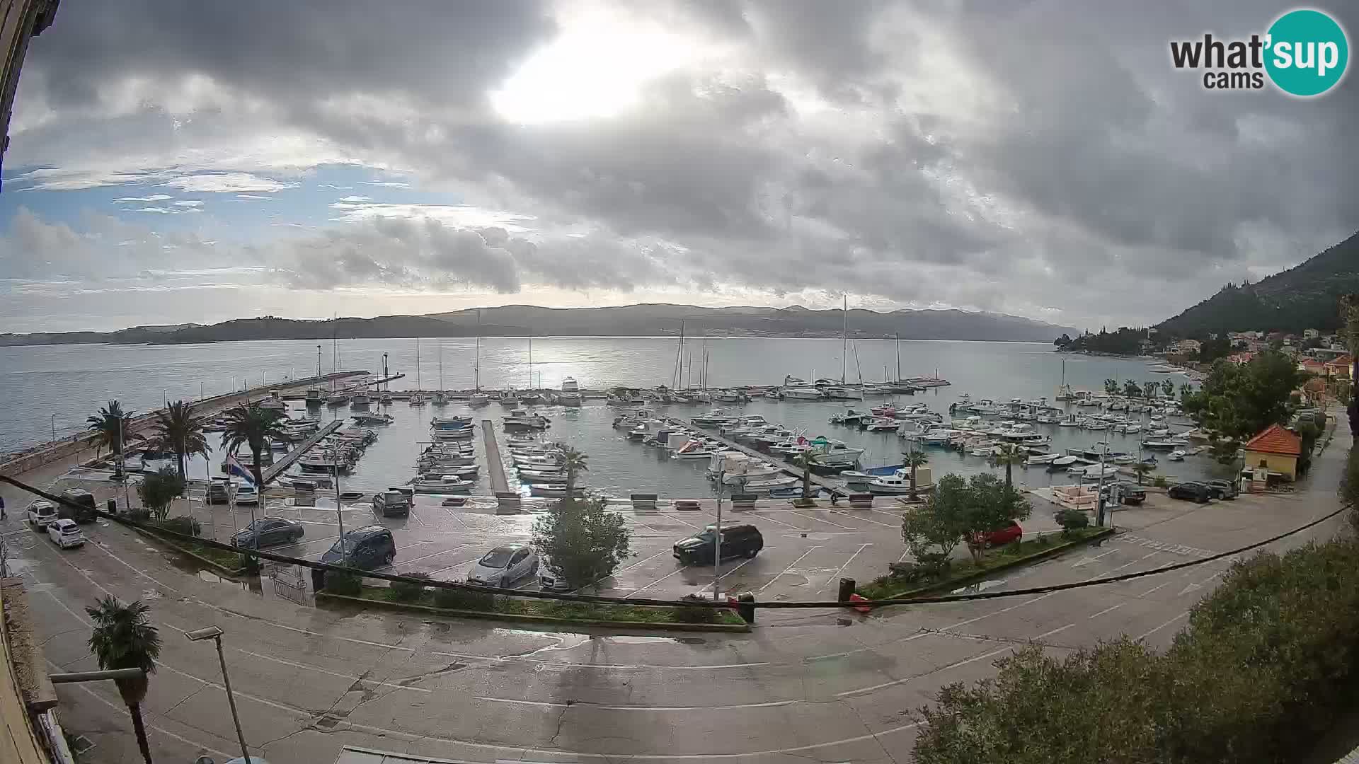 Webcam Orebić Uferpromenade – Fähre nach Korčula Live