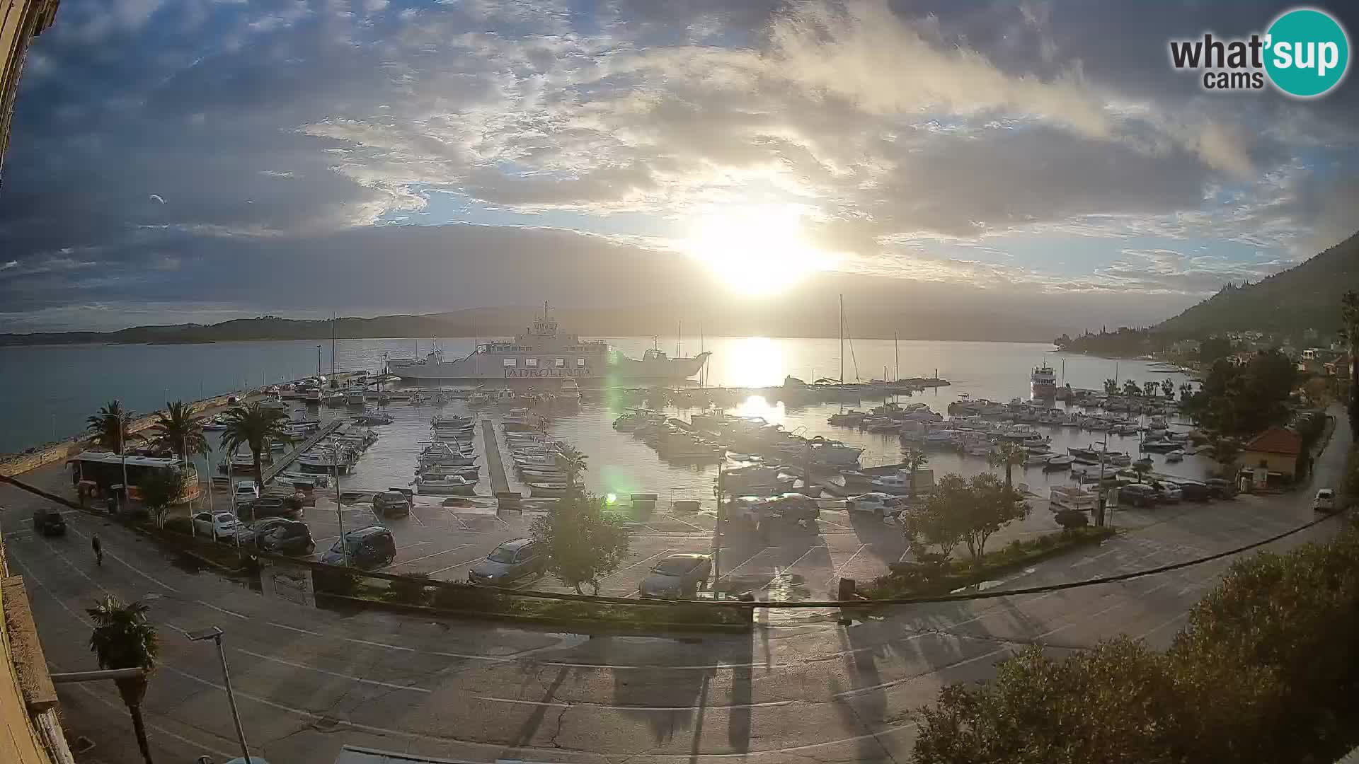 Webcam Orebić Riva – Ferry to Korčula Live