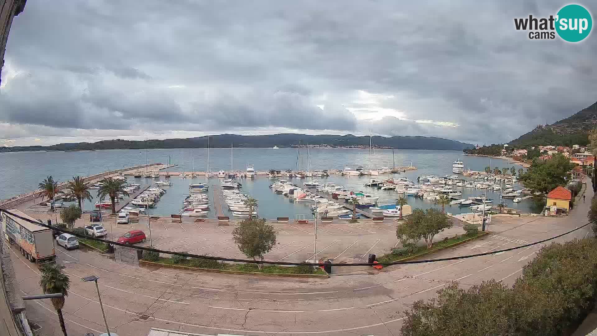 Webcam Orebić Riva – Ferry a Korčula en vivo