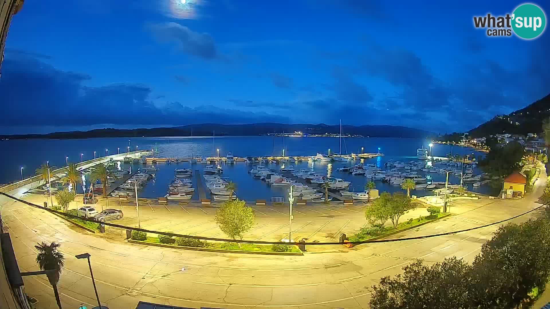 Webcam Orebić Uferpromenade – Fähre nach Korčula Live