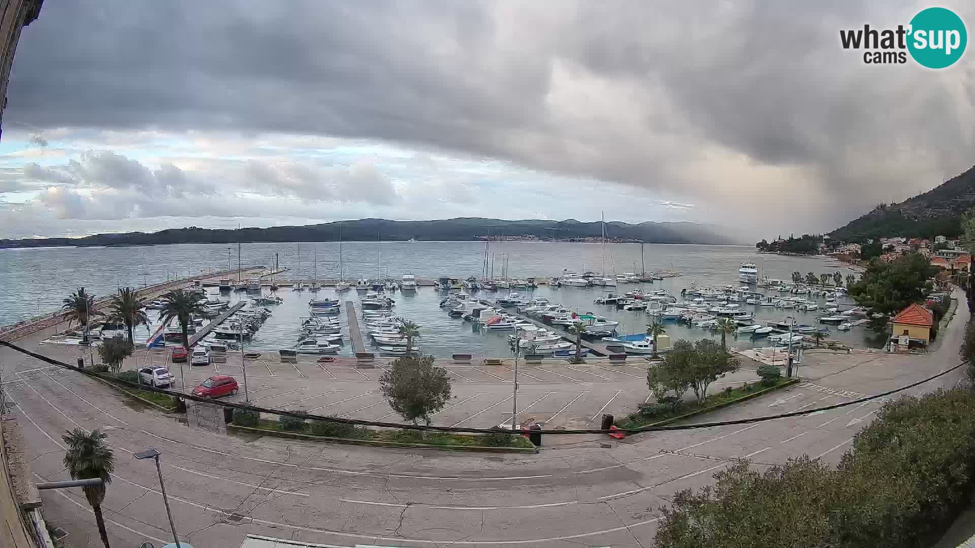 Webcam Orebić Uferpromenade – Fähre nach Korčula Live