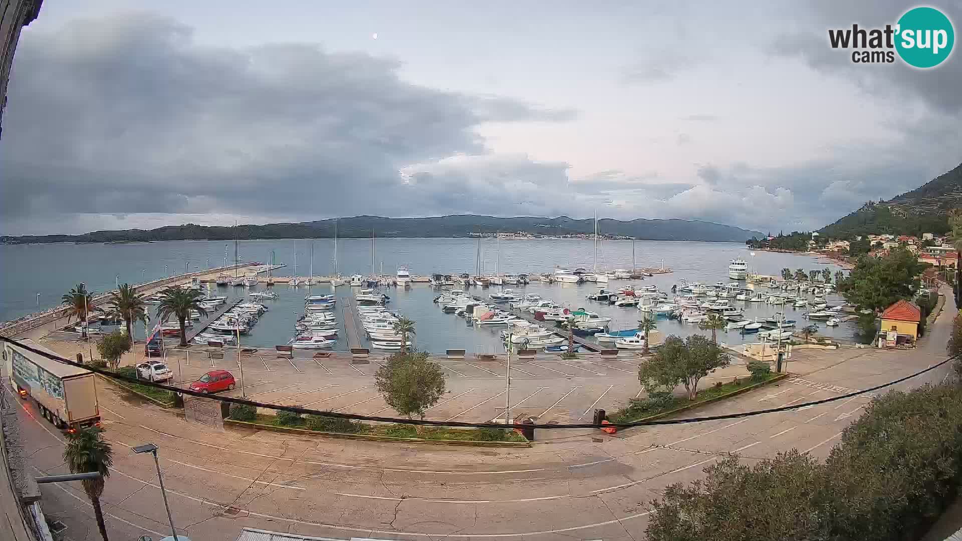 Webcam Orebić Riva – Ferry vers Korčula en direct