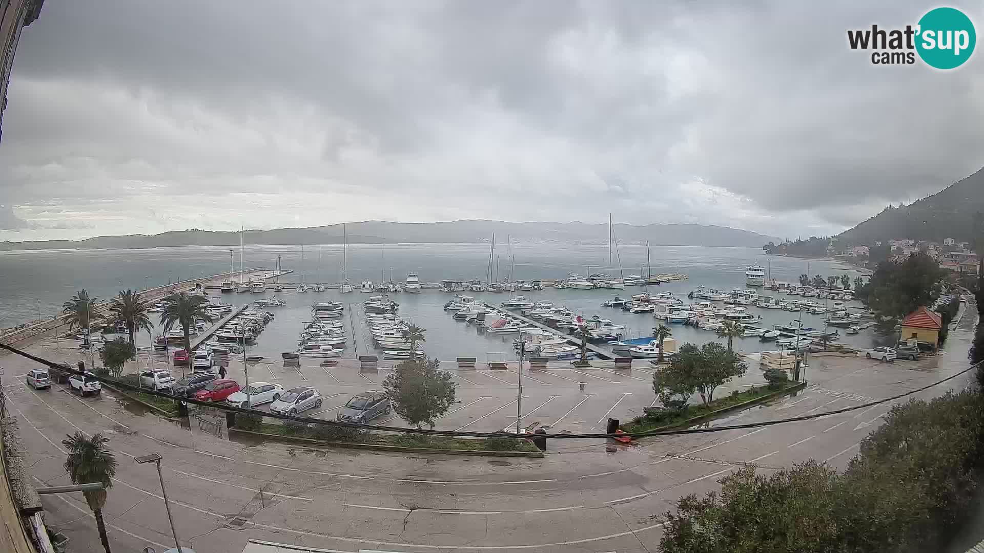 Webcam Orebić Riva – Ferry to Korčula Live