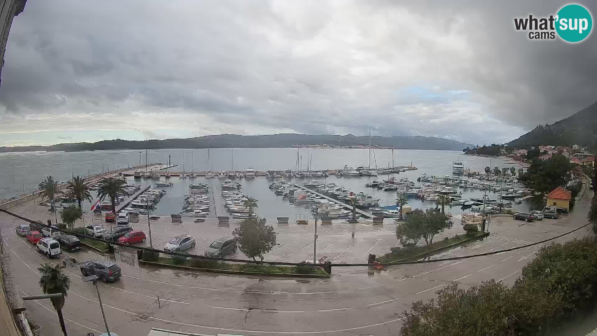Webcam Orebić Riva – Ferry to Korčula Live