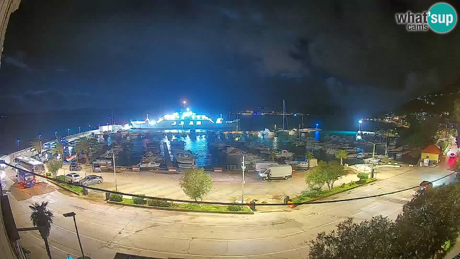 Webcam Orebić Uferpromenade – Fähre nach Korčula Live