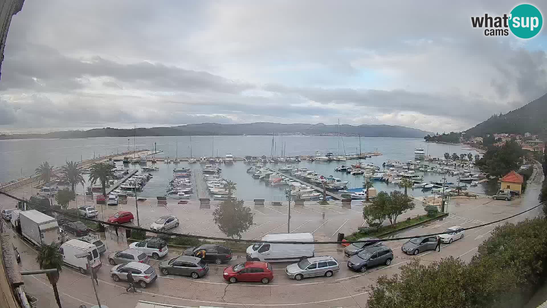 Web kamera Orebić Riva – Trajekt za Korčulu uživo