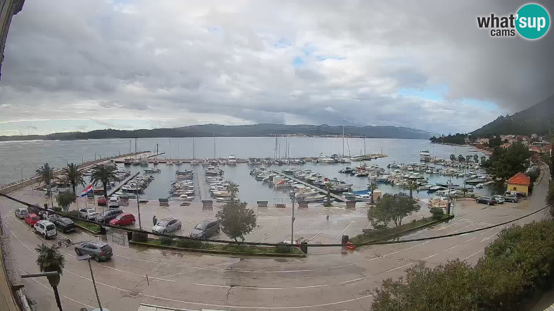 Webcam Orebić Riva – Ferry a Korčula en vivo