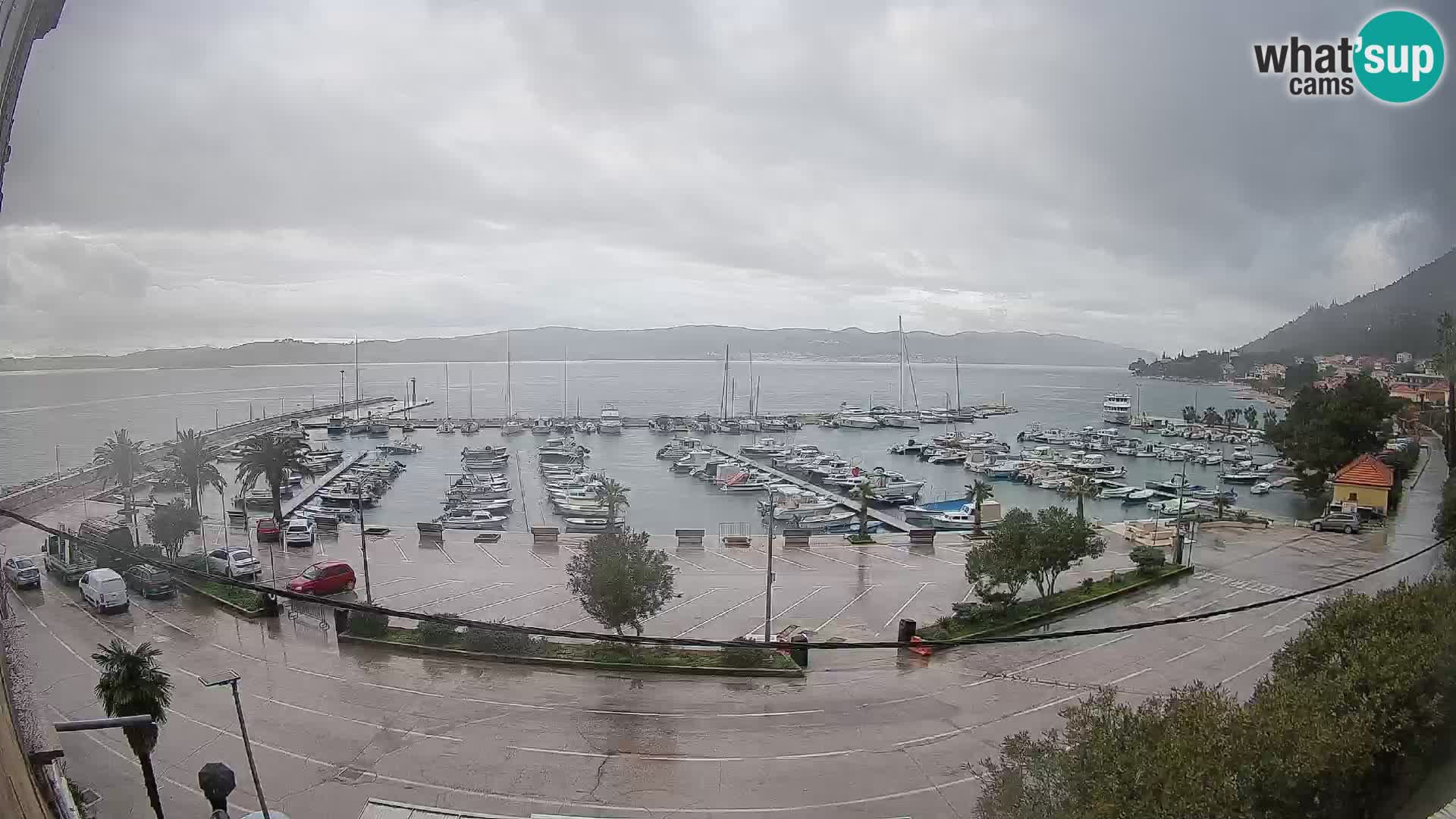 Webcam Orebić Uferpromenade – Fähre nach Korčula Live