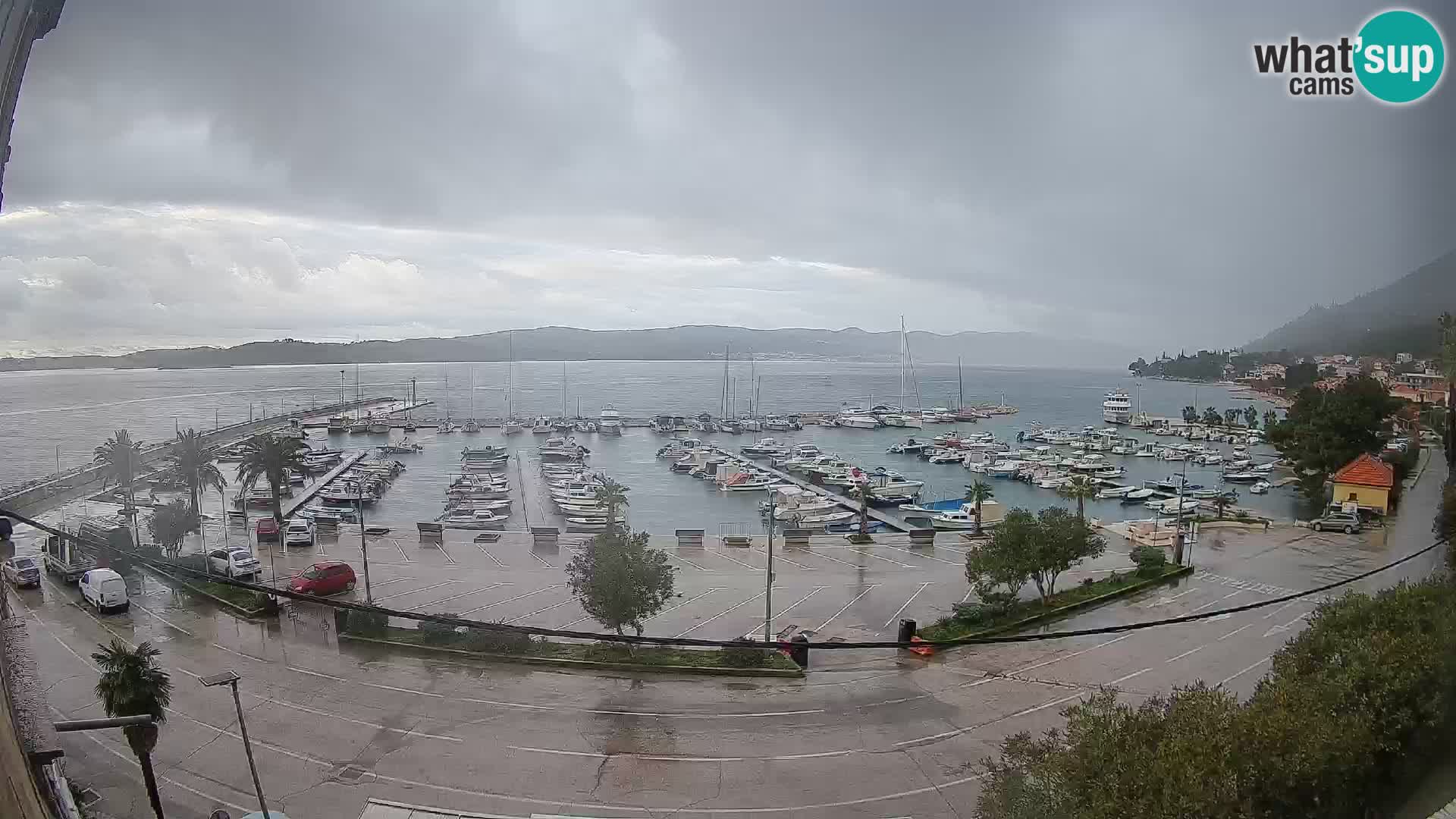 Web kamera Orebić Riva – Trajekt za Korčulu uživo