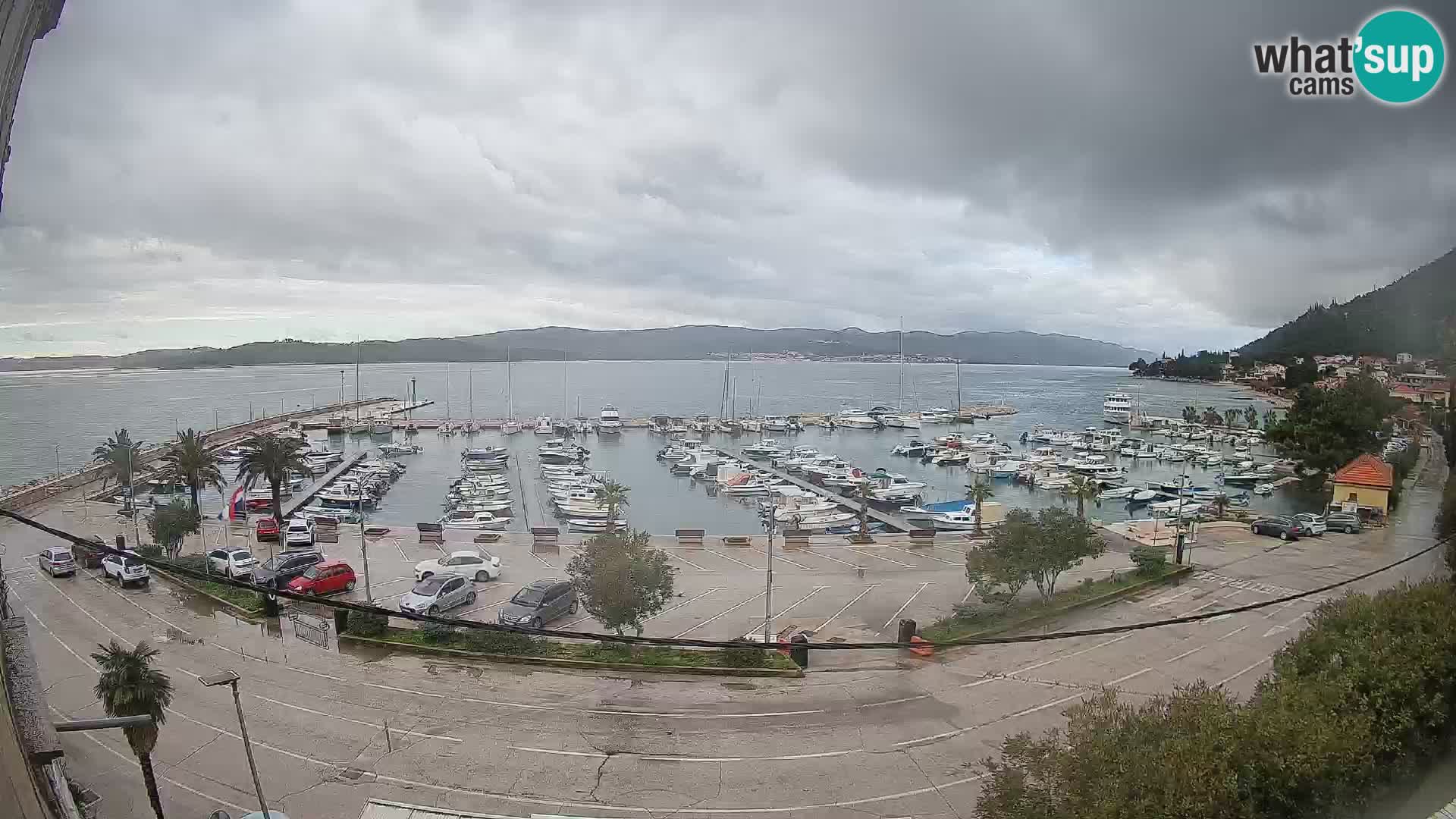 Webcam Orebić Riva – Ferry a Korčula en vivo