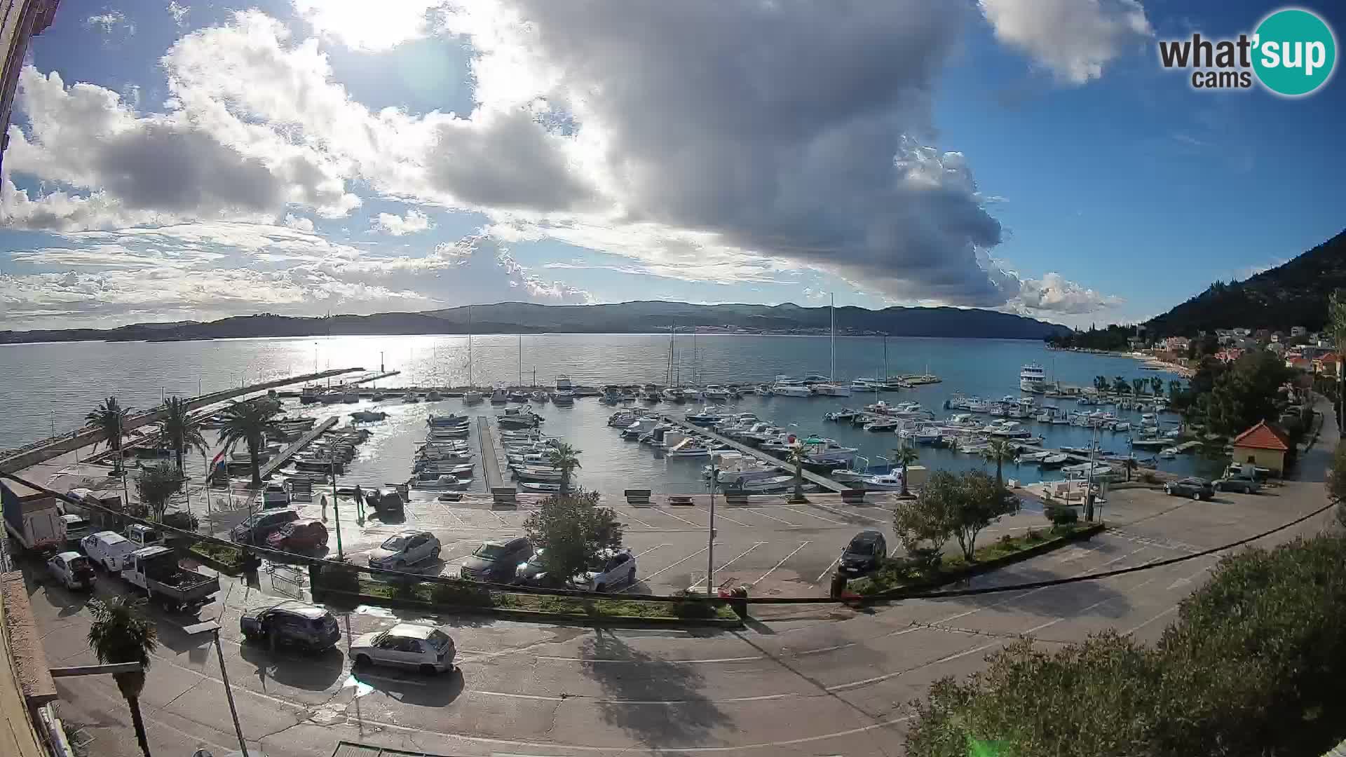 Webcam Orebić Riva – Ferry a Korčula en vivo