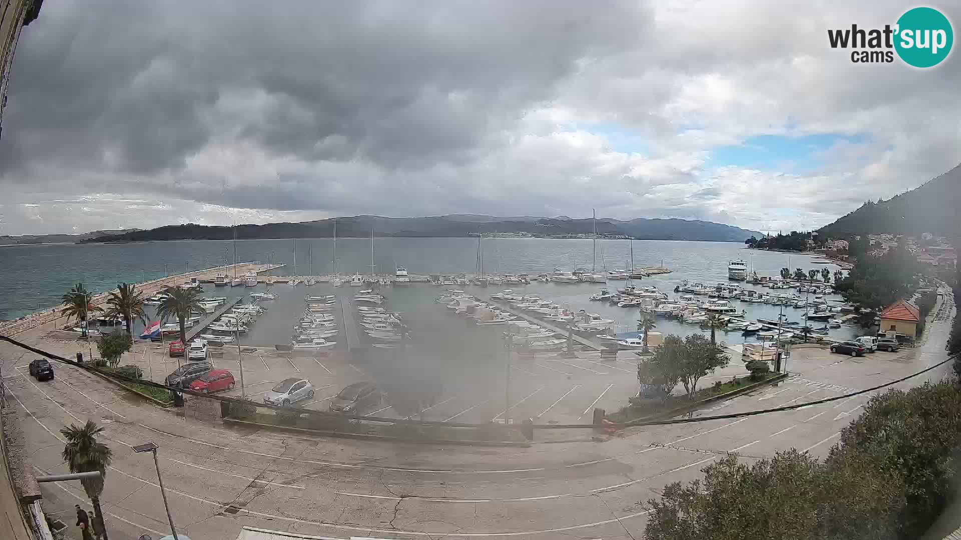 Spletna kamera Orebić Riva – Trajekt za Korčulo v živo