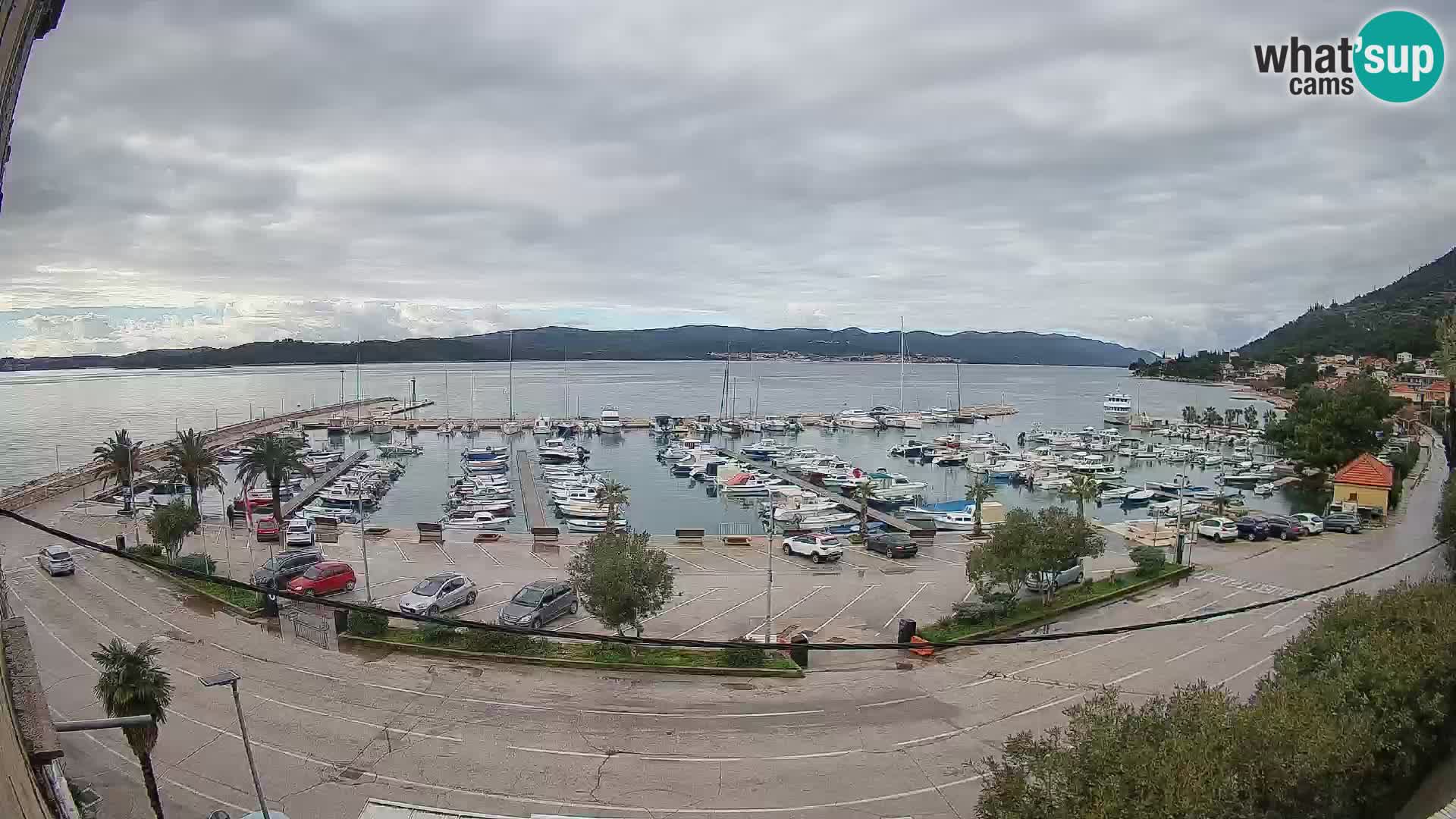 Webcam Orebić Riva – Ferry a Korčula en vivo