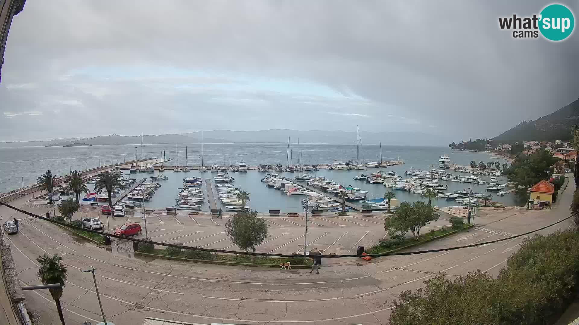 Webcam Orebić Riva – Ferry to Korčula Live