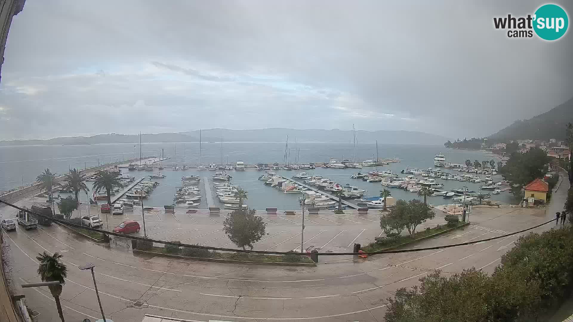 Webcam Orebić Riva – Ferry a Korčula en vivo