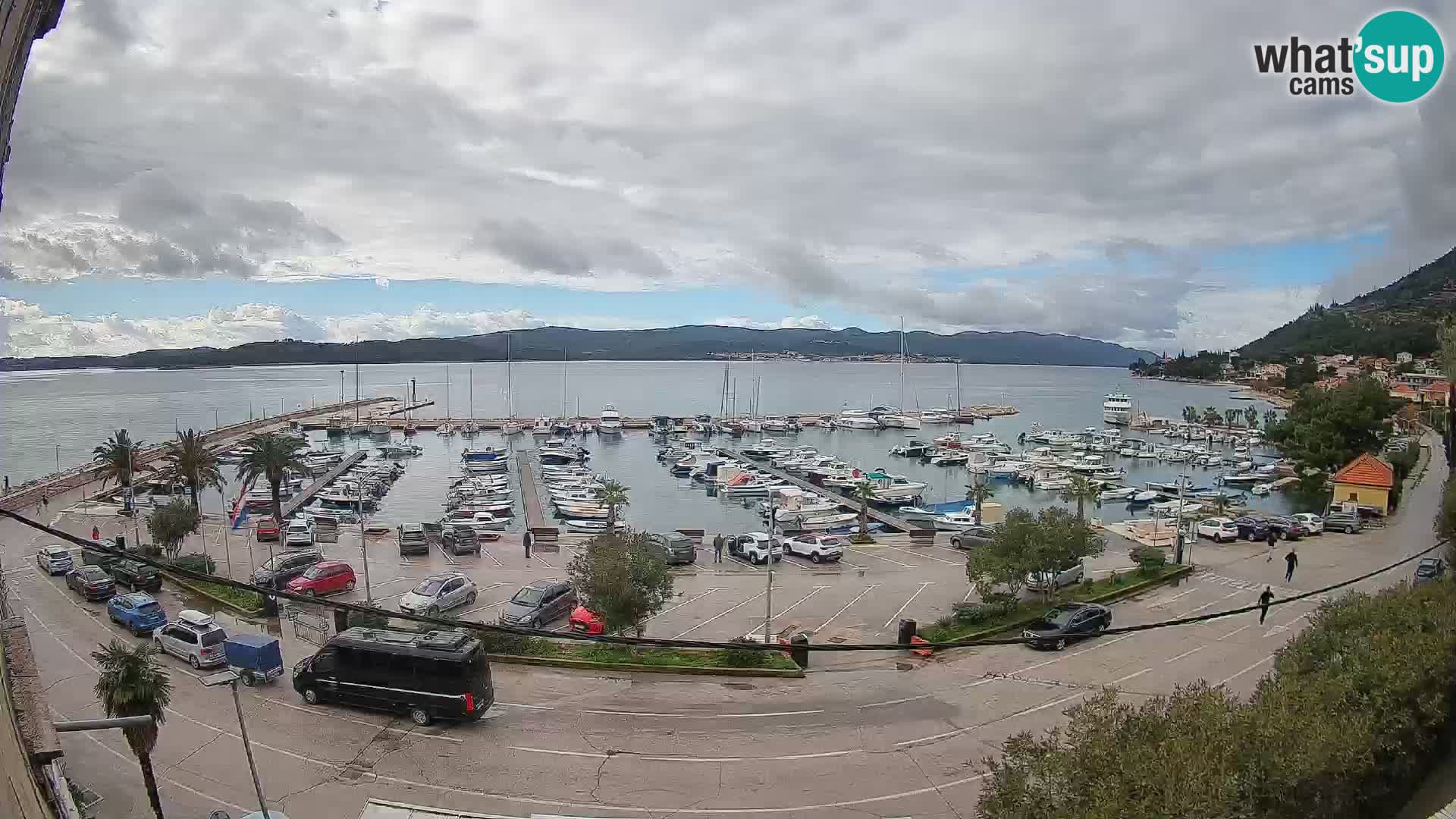 Webcam Orebić Riva – Ferry to Korčula Live