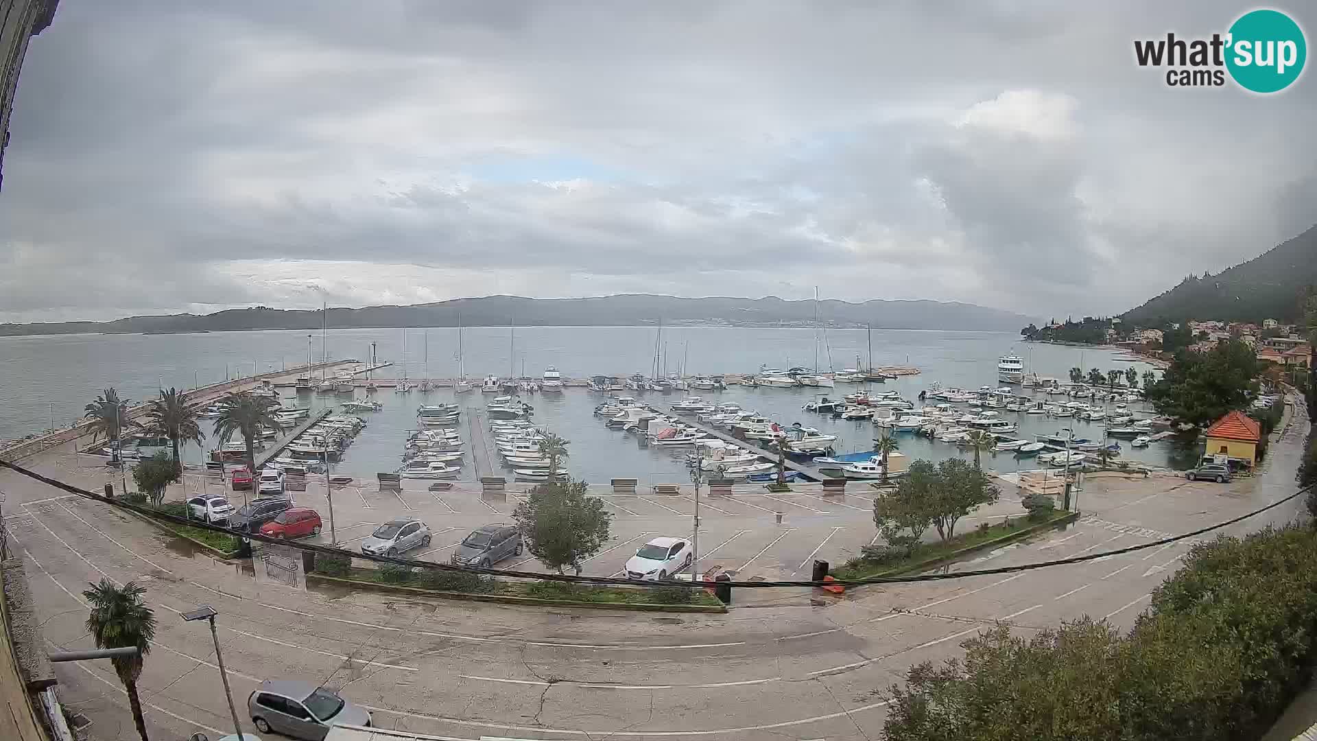 Webcam Orebić Riva – Ferry to Korčula Live