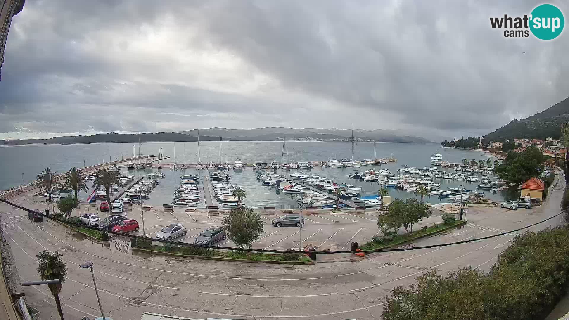 Webcam Orebić Riva – Ferry a Korčula en vivo