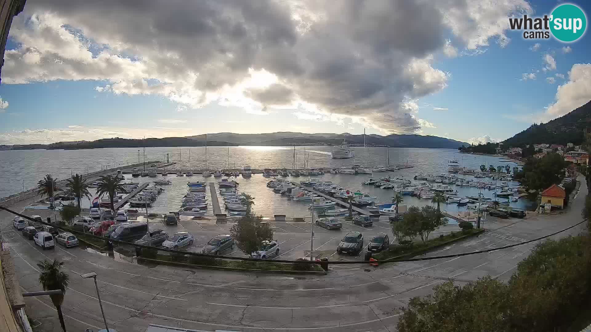 Webcam Orebić Riva – Ferry to Korčula Live