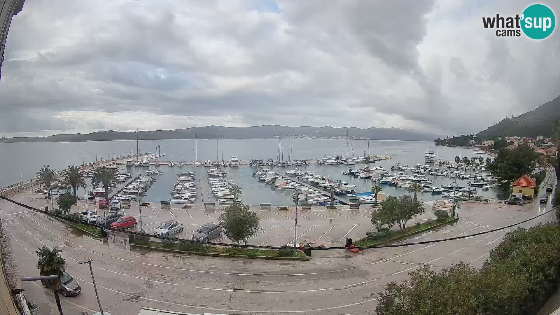 Webcam Orebić Riva – Ferry to Korčula Live