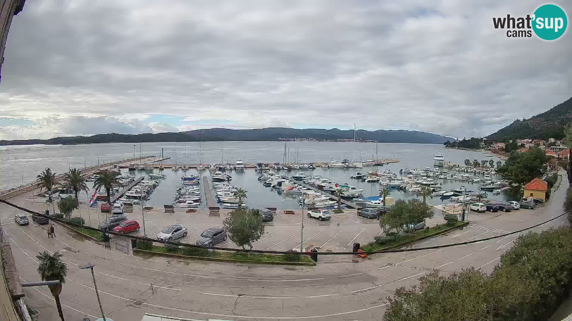 Webcam Orebić Riva – Ferry a Korčula en vivo