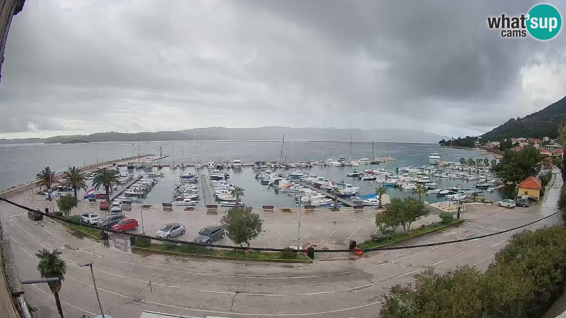 Webcam Orebić Riva – Ferry a Korčula en vivo