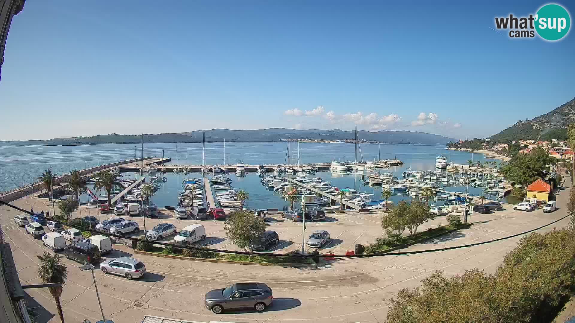 Webcam Orebić Riva – Ferry to Korčula Live