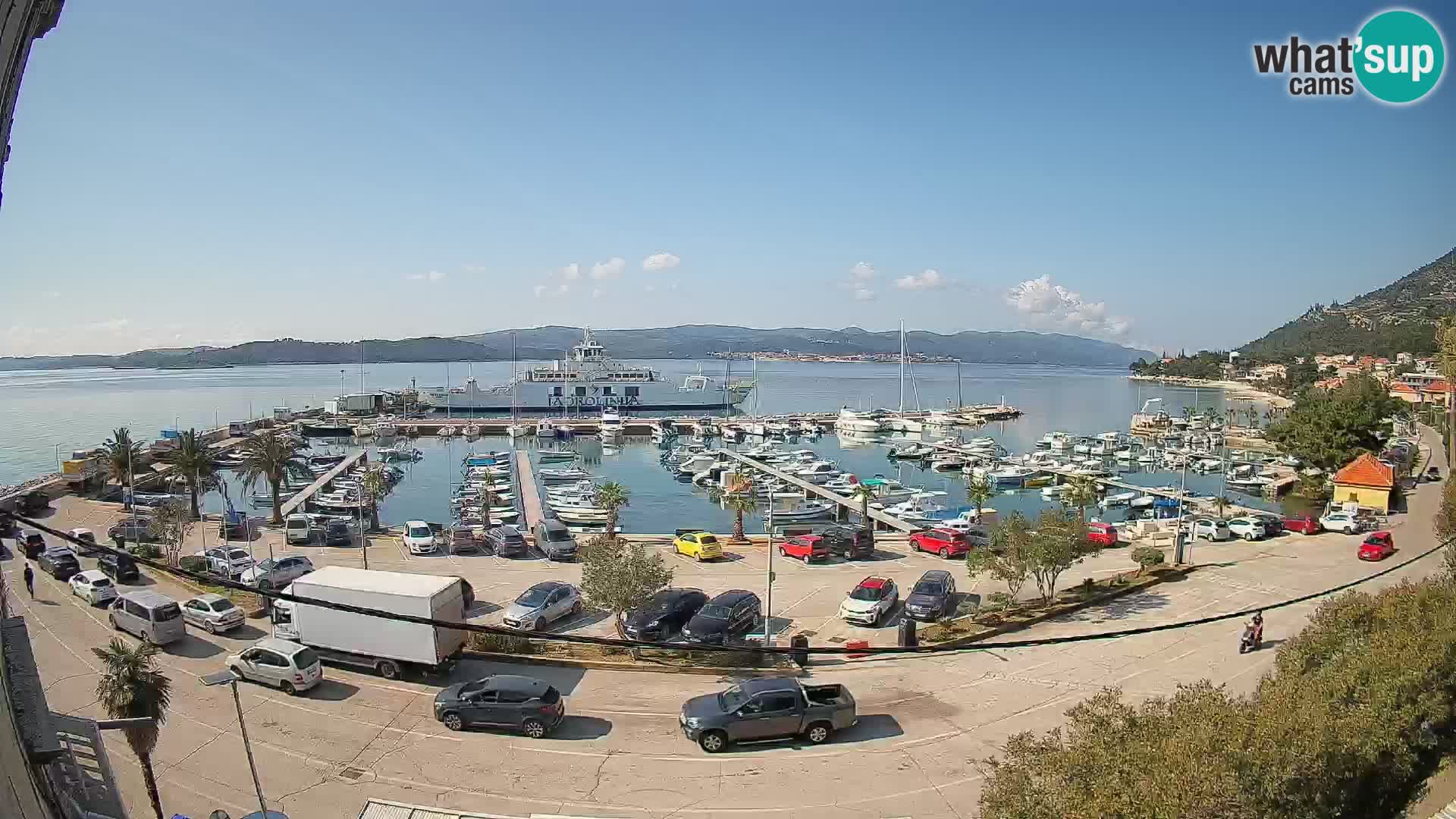 Webcam Orebić Riva – Ferry vers Korčula en direct