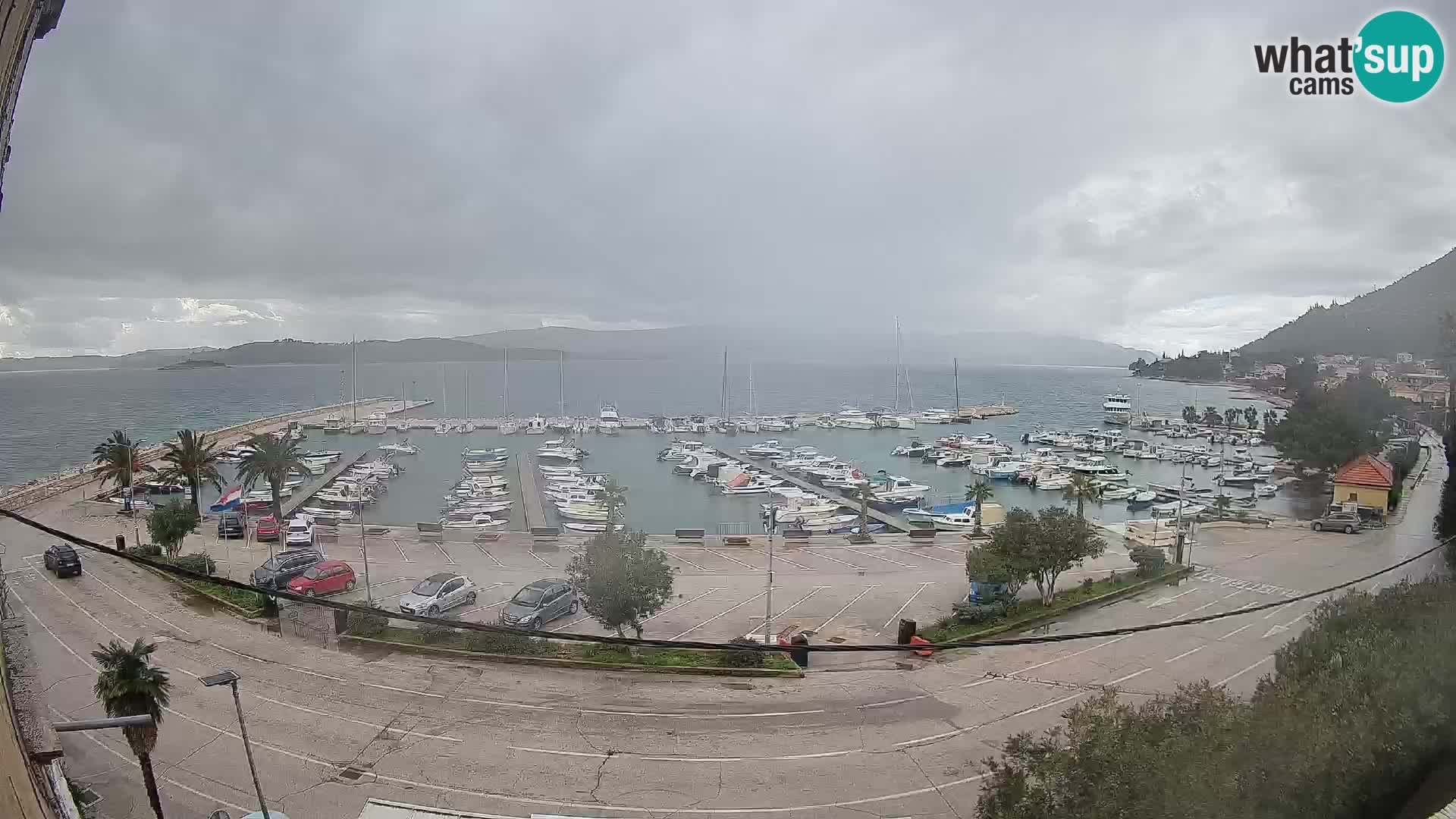 Webcam Orebić Riva – Ferry a Korčula en vivo