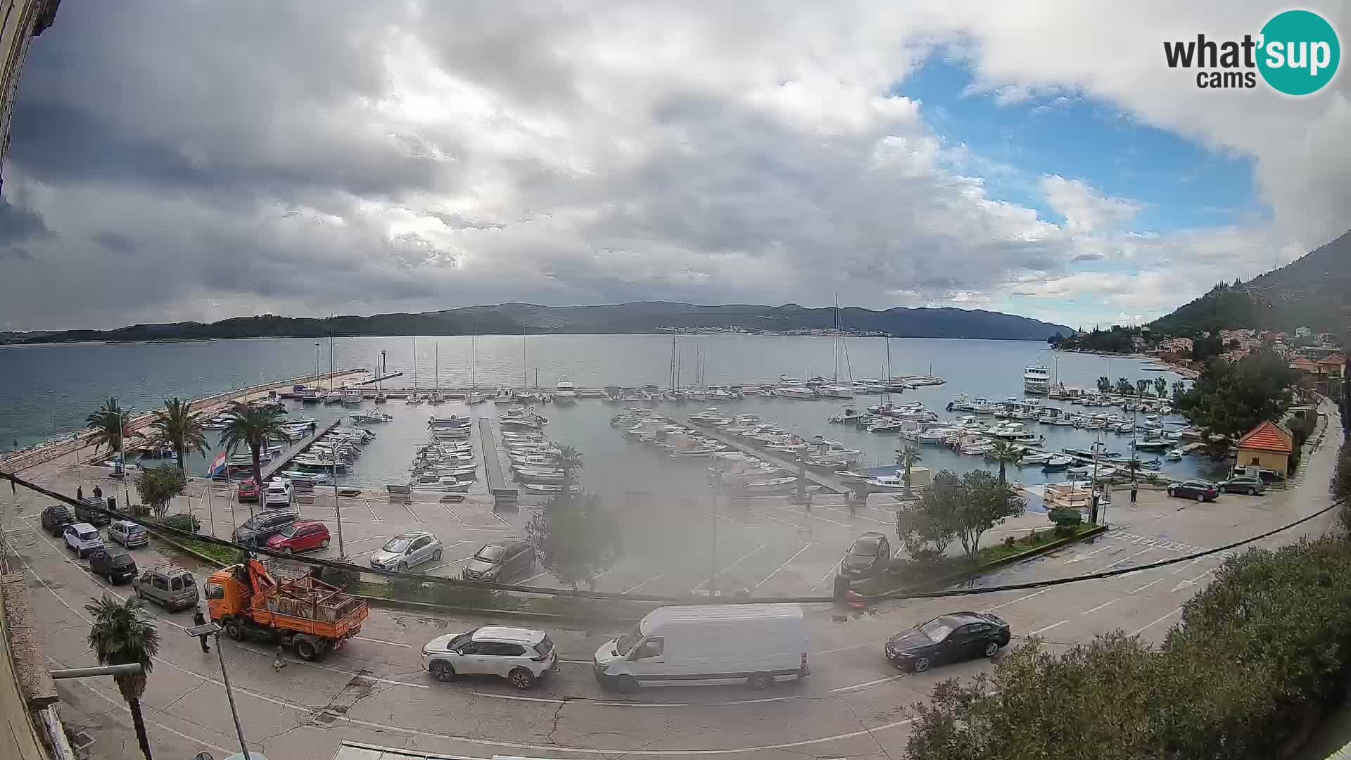 Webcam Orebić Uferpromenade – Fähre nach Korčula Live