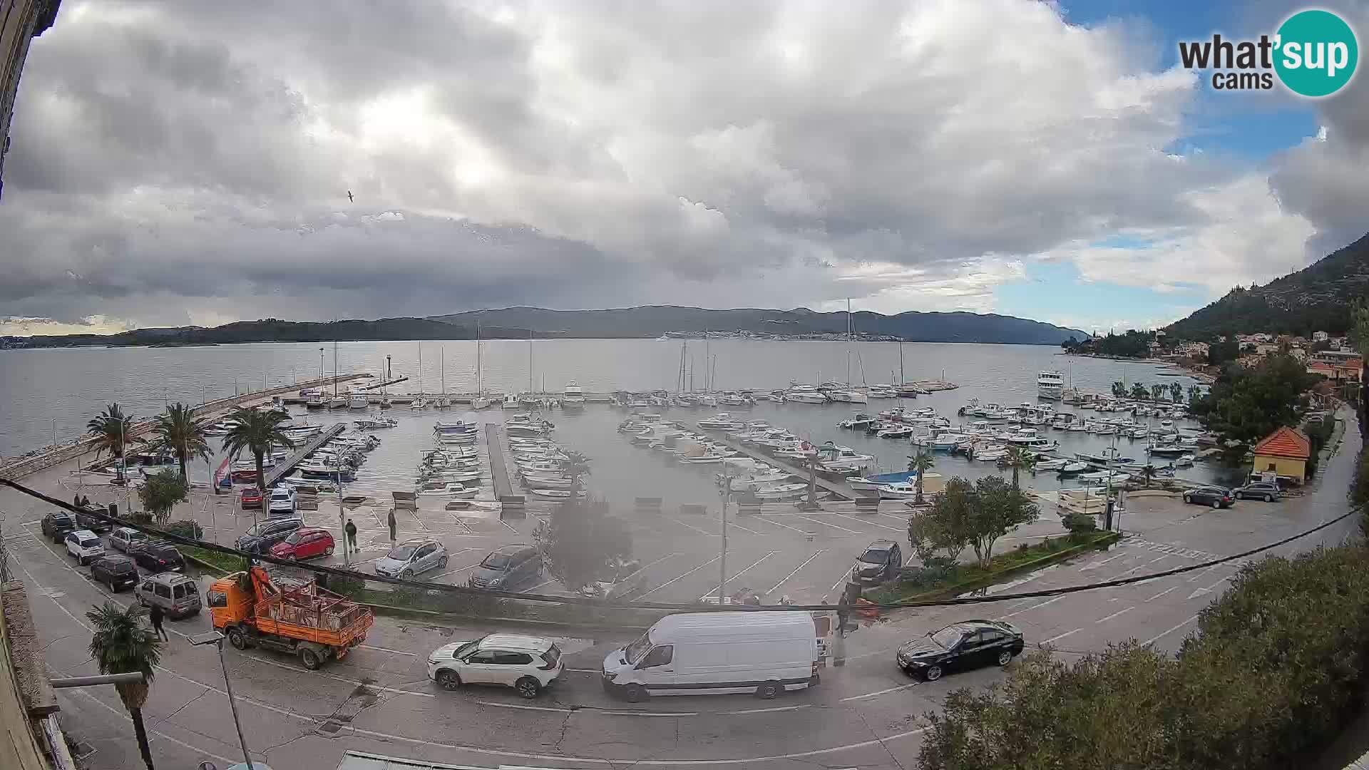 Webcam Orebić Riva – Ferry a Korčula en vivo