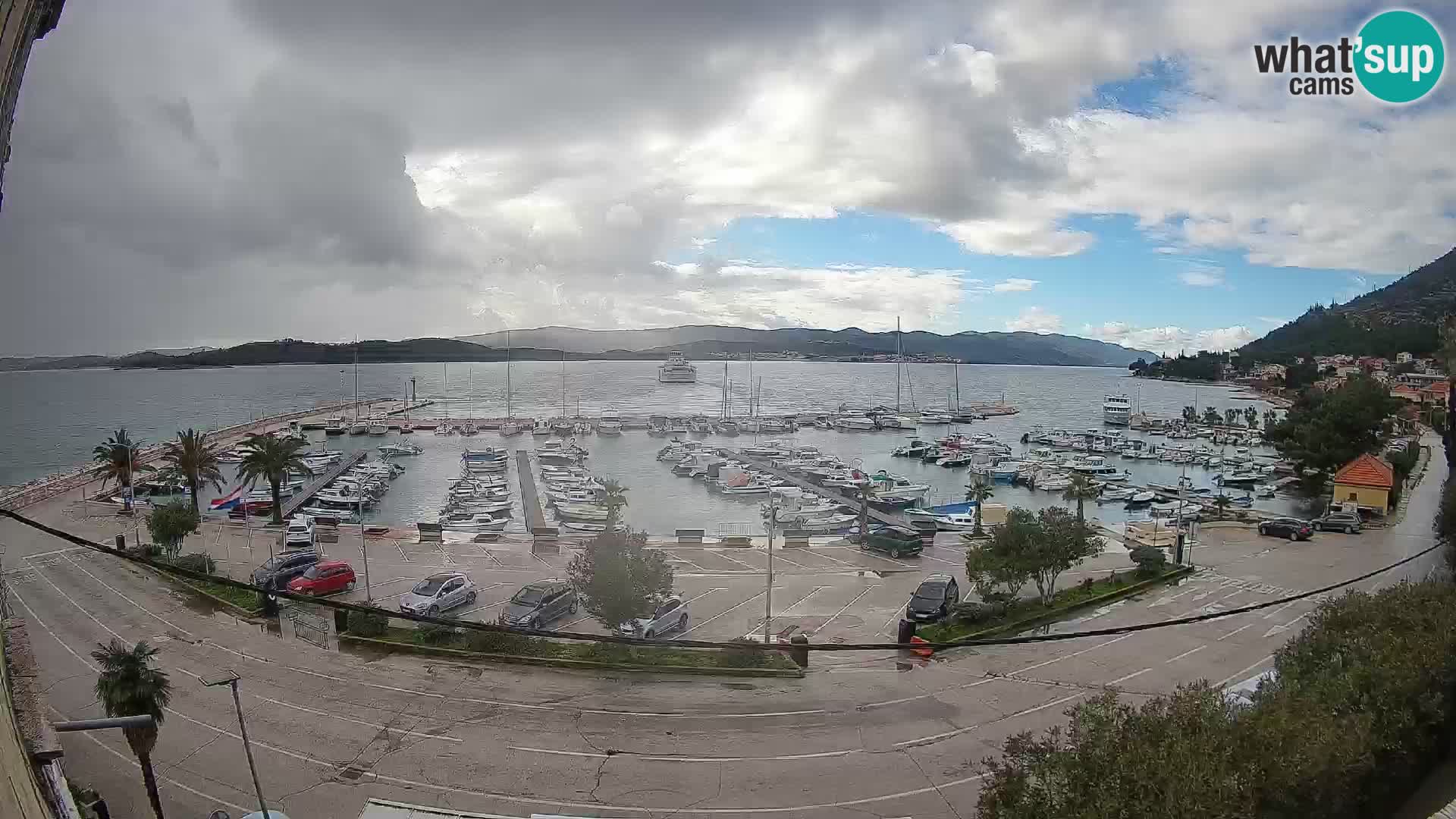 Webcam Orebić Riva – Ferry vers Korčula en direct